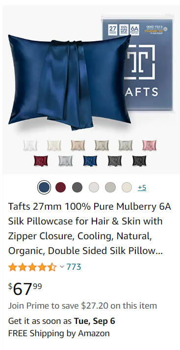 silk pillowcase amazon 5